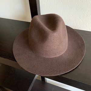 NEW Brown Felt Fedora Hat